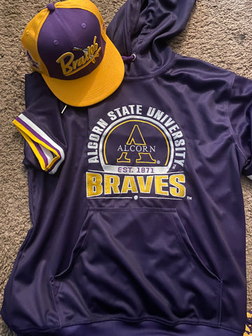 Alcorn State Dri Fit Short Sleeve Hoodie