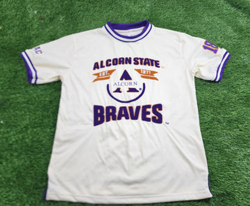 Alcorn State University Exclusive Premium Embroidered with Chenille Shirt Summer Cotton